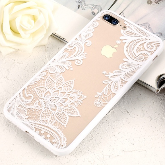 NEW iPhone X/XS/7/8/Plus Lace Flower Case - Picture 5 of 5